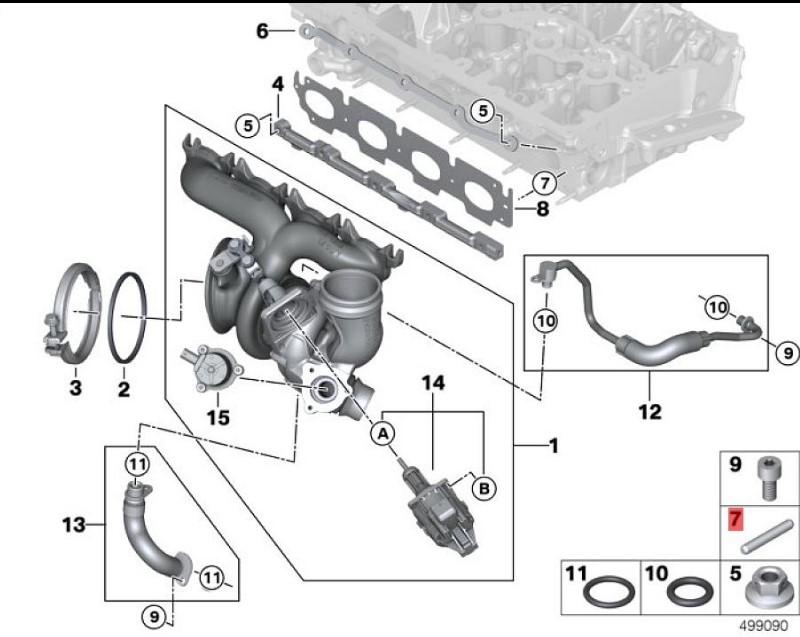 OE:7119942082 Cylindrical pin 4X16MM BMW 1 Series (F52) 118iM Sports Package 19 Models 2019-2019
