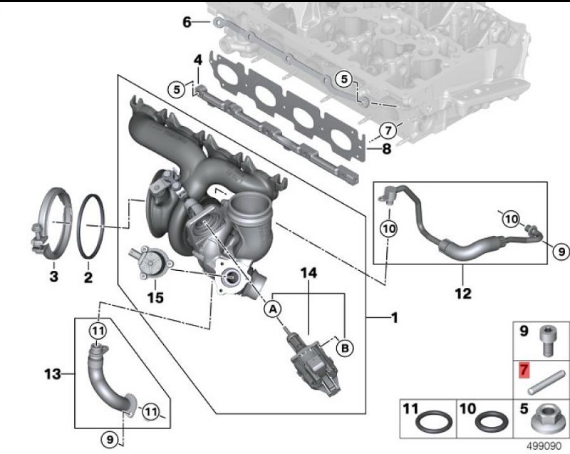 OE:7119942082 Цилиндрический штифт 4X16MM BMW 1 серии (F52) 118iM Sports Package 19 Models 2019-2019