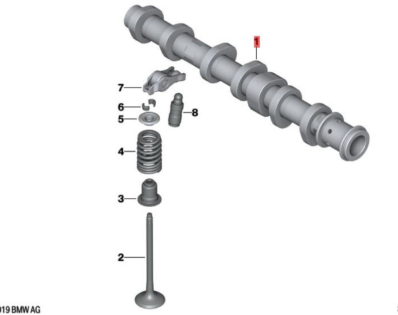 OE:11318669190 exhaust camshaft Suitable for BMW