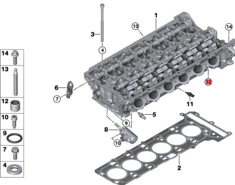 OE:11112245180 Hollow mounting pin D=14.5MM Suitable for BMW
