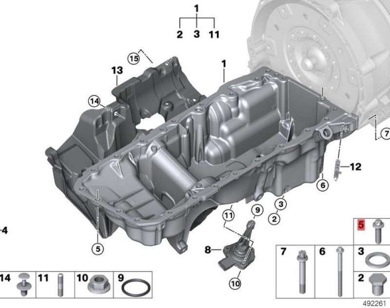 OE:11138592611 Bolt M8X30 Suitable for BMW