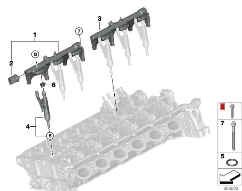 OE:13538661716 Hexagon head bolt 5X30-10.9 suitable for BMW