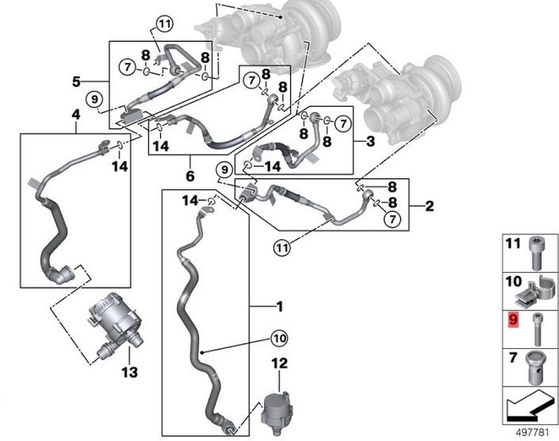 OE:7129905386 Bolt ISA M6X30-8.8-ZNNI