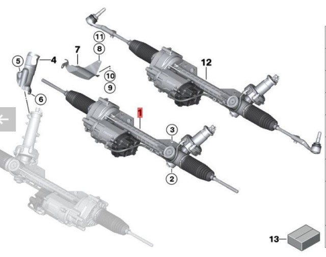 OE:32106874852 Гарантия Электрический рулевой механизм ZF