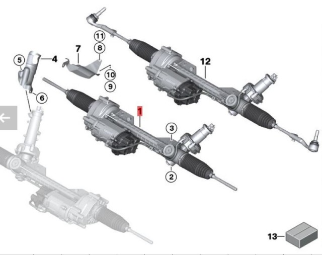 OE:32106868827 Гарантия Электрический рулевой механизм ZF