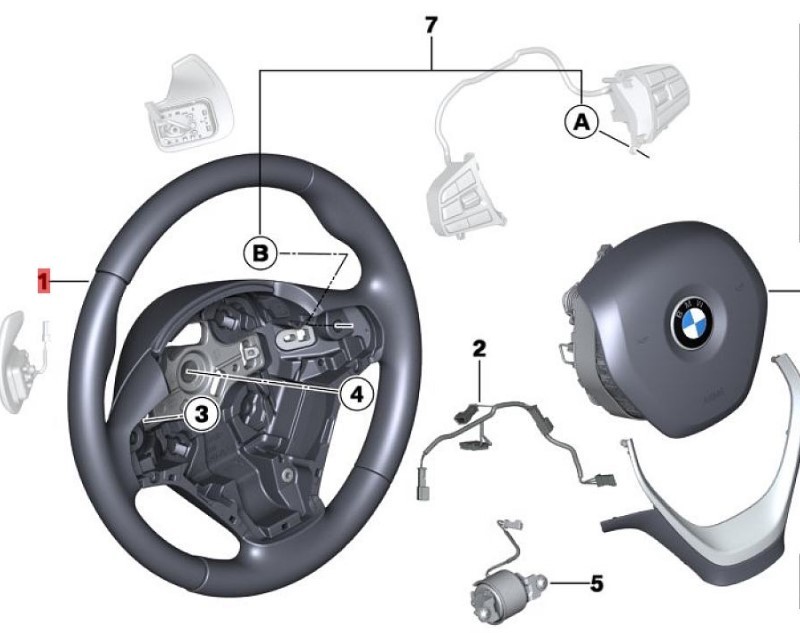 OE:32306863351 Кожаный спортивный руль Кулисный переключатель OYSTERDUNKEL BMW 3 серии (F35 Long Axis Edition) 335Li Fashion Design Package 13 Models 2012-2012