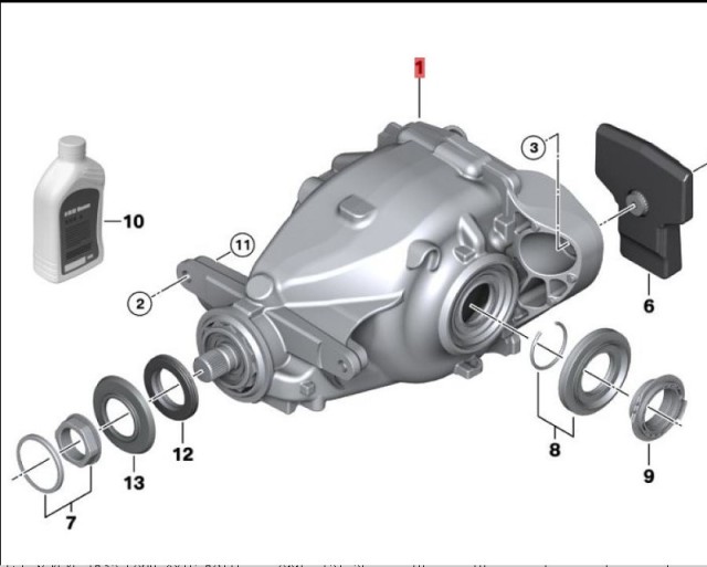 OE:33107603747 Ведущий мост I=3,15 после гарантии BMW 3 серии (F30) 316i Пакет спортивного дизайна 13 Модели 2013-2014