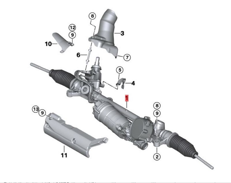 OE:32106762885 Electric steering mechanism BMW 3 Series (G20) 320i Sports Package 20 Models 2020-2020.
