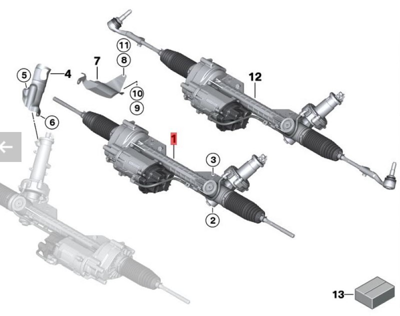 OE:32106868237 Warranty ZF electric steering mechanism