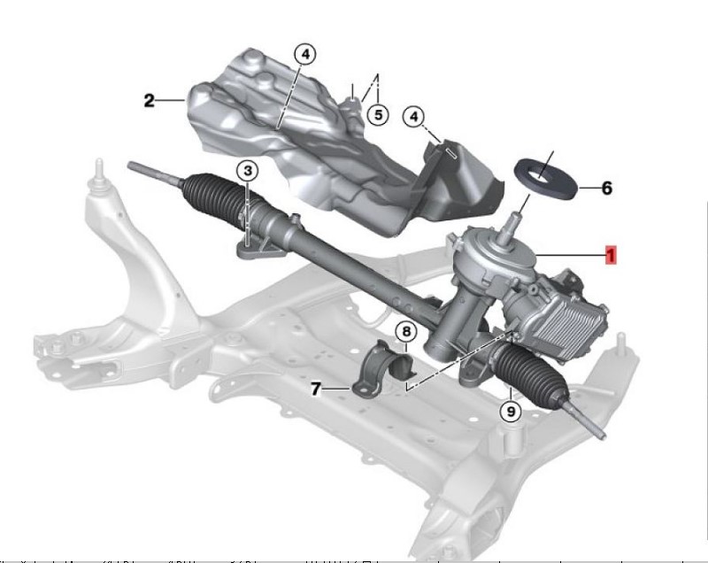 OE:32106857918 Warranty Electric steering mechanism