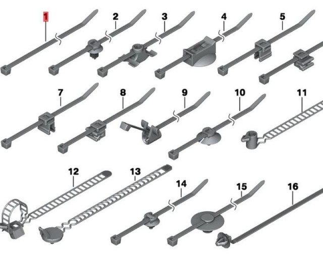 OE:61131377134 Проволочная стяжка L=292MM/B=4,8MM