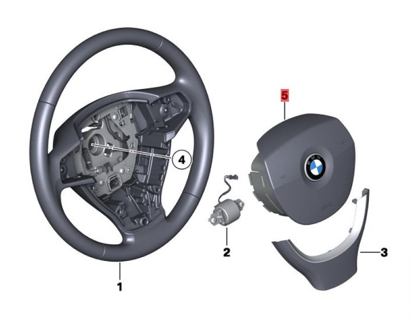 OE:32306793996 Driver's side airbag module