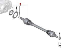 OE:33207599254 Выходной вал правый D=34MM