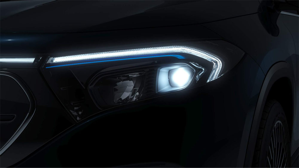 Mercedes Benz EQA headlight