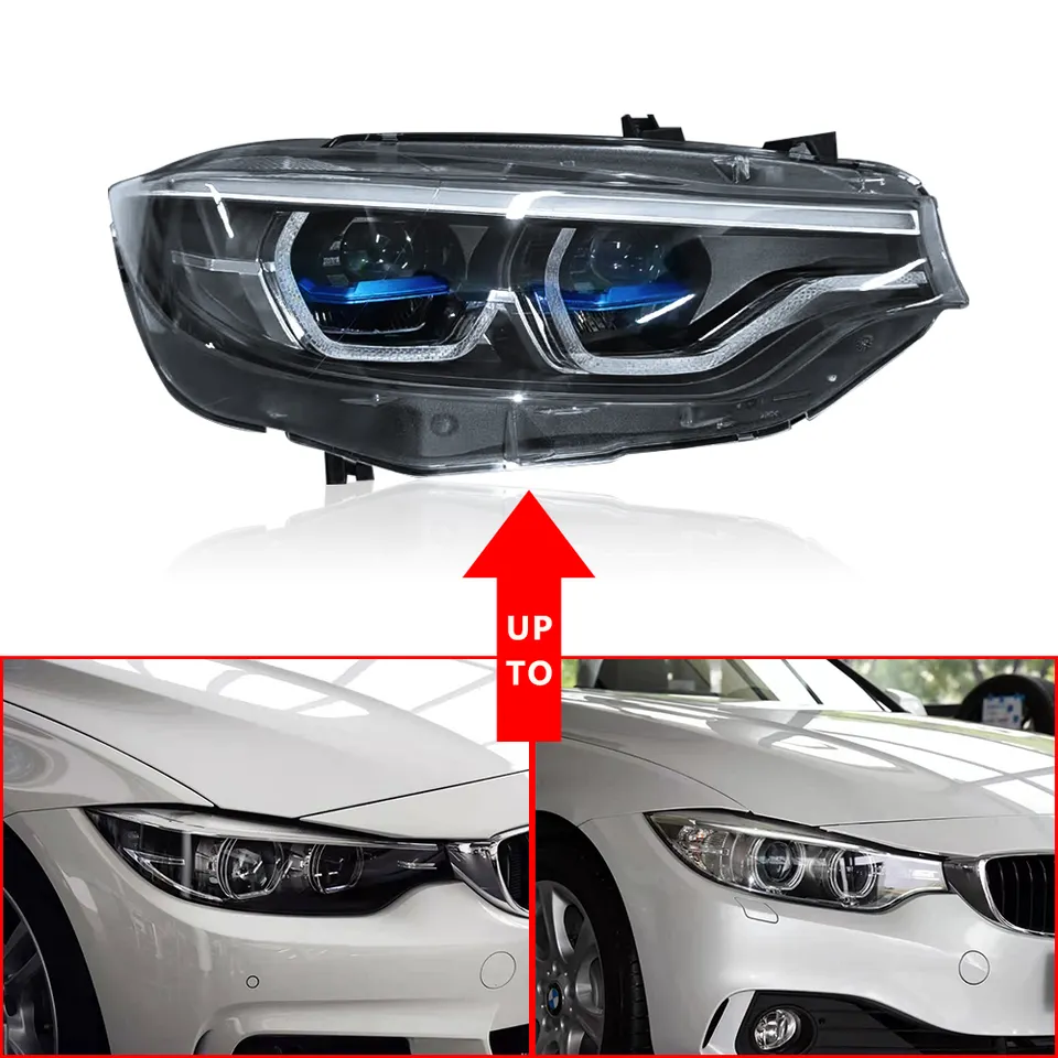 F32 LED headlights for BMW 4 Series F33 F36 F80 F82 F83 F32 updated headlight F32 LCI xenon Modified lamp with full LED