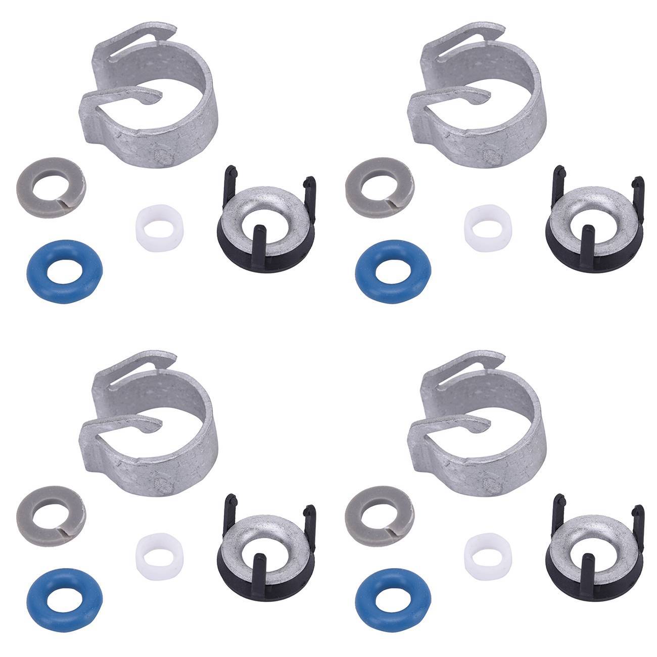 Engine fuel injector repair kit, 4 pcs. Sealing ring repair kit for VW Jetta Passat A3