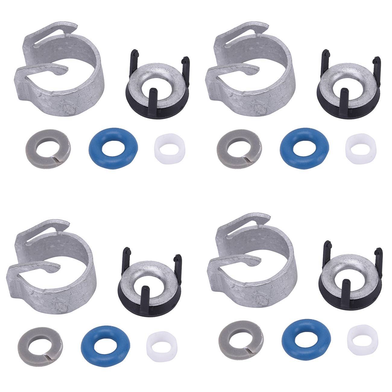 Engine fuel injector repair kit, 4 pcs. Sealing ring repair kit for VW Jetta Passat A3