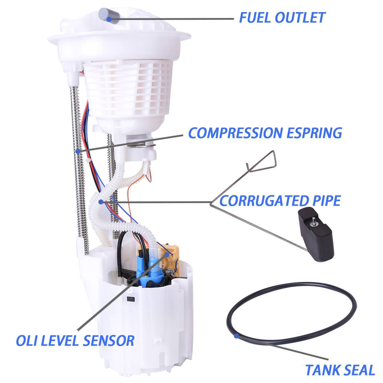 For Dodge Ram 1500 2500 3500 04-09 3.7L 5.7L Electric Fuel Pump Assembly E7165M