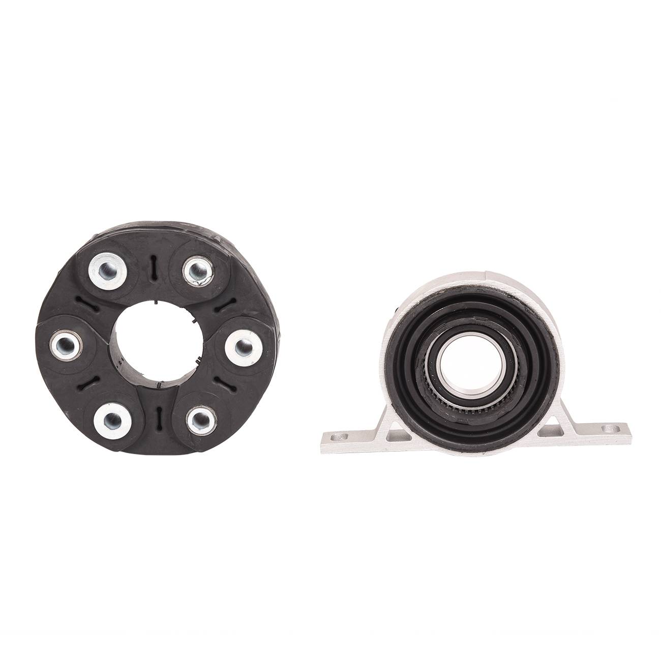 Pair for BMW E60 E63 545i 535xi drive shaft flexible disc central support bearing 2 pcs.