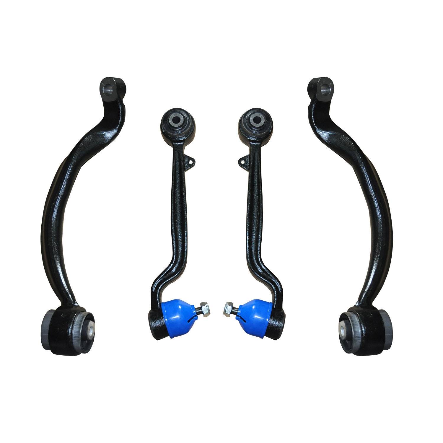 4 PIECES. NEW FOR Land Rover 03-12 front upper + lower arm suspension kit