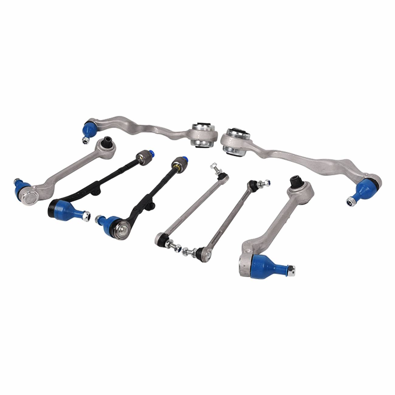 8 pcs, front control arm, ball joint, anti stabilizer, steering link, kits for BMW E90 06-13