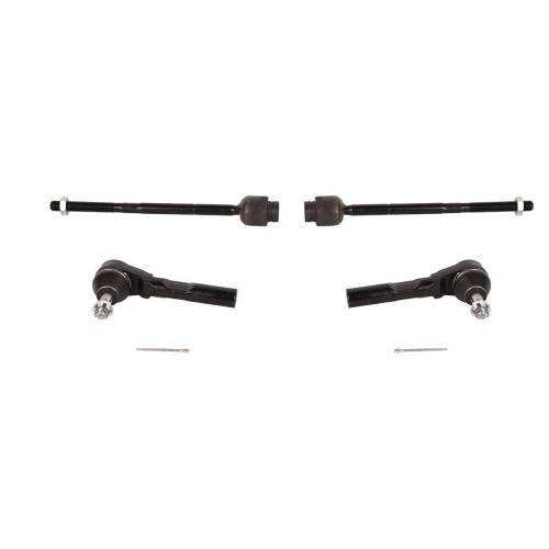 New 4 pcs. For Chevy Malibu Pontiac G6 Saturn Aura front inner and outer steering rod ends