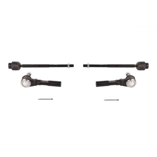 New 4 pcs. For Chevy Malibu Pontiac G6 Saturn Aura front inner and outer steering rod ends