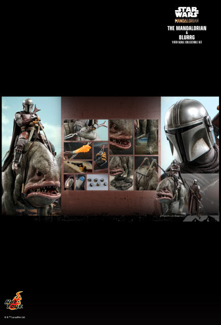 Hot Toys 1/6 TMS046 – Star Wars: The Mandalorian - Mandalorian & Blurrg Set IN STOCK