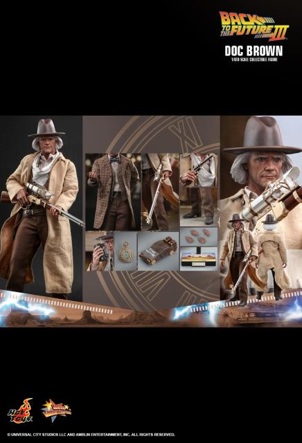 Hot Toys 1/6 MMS617 - Back to the Future Part III - Doc Brown IN STOCK