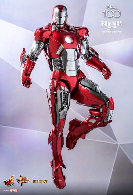 Hot Toys 1/6 MMS696D54 Disney 100 Iron Man Mark 7 VII D100 Version  [Hot Toys Exclusive] IN STOCK