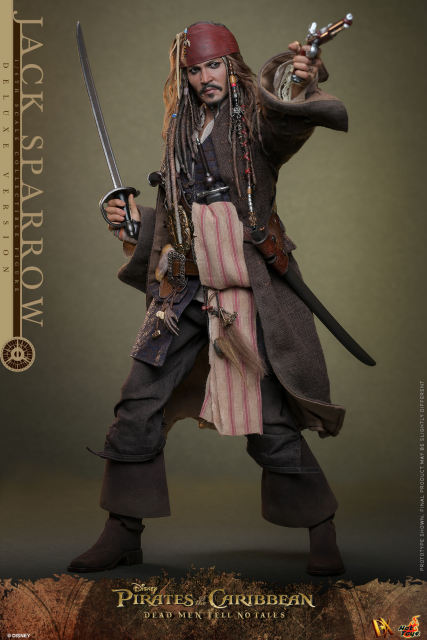 Hot Toys 1/6 DX38 - Pirates of the Caribbean: Dead Men Tell No Tales - Jack Sparrow (Deluxe Version) PRE-ORDER