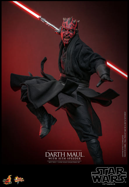 Hot Toys 1/6 MMS749 - Star Wars Episode I: The Phantom Menace - Darth Maul with Sith Speeder Set