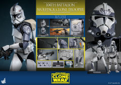 Hot Toys 1/6 TMS143 - Star Wars: The Clone Wars - 104th Battalion Wolfpack Clone Trooper (Deluxe Version) IN STOCK