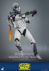 Hot Toys 1/6 TMS143 - Star Wars: The Clone Wars - 104th Battalion Wolfpack Clone Trooper (Deluxe Version) IN STOCK