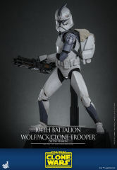 Hot Toys 1/6 TMS143 - Star Wars: The Clone Wars - 104th Battalion Wolfpack Clone Trooper (Deluxe Version) IN STOCK