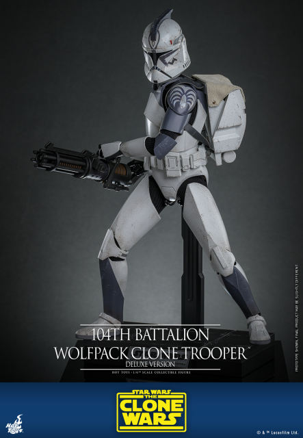 Hot Toys 1/6 TMS143 - Star Wars: The Clone Wars - 104th Battalion Wolfpack Clone Trooper (Deluxe Version) IN STOCK