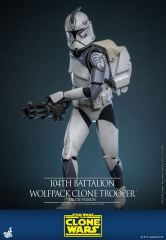 Hot Toys 1/6 TMS143 - Star Wars: The Clone Wars - 104th Battalion Wolfpack Clone Trooper (Deluxe Version) IN STOCK