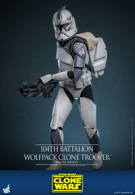 Hot Toys 1/6 TMS143 - Star Wars: The Clone Wars - 104th Battalion Wolfpack Clone Trooper (Deluxe Version) IN STOCK