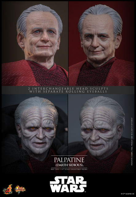 Hot Toys 1/6 MMS805 - Star Wars: Episode III – Revenge of the Sith - Palpatine (Darth Sidious) PRE-ORDER