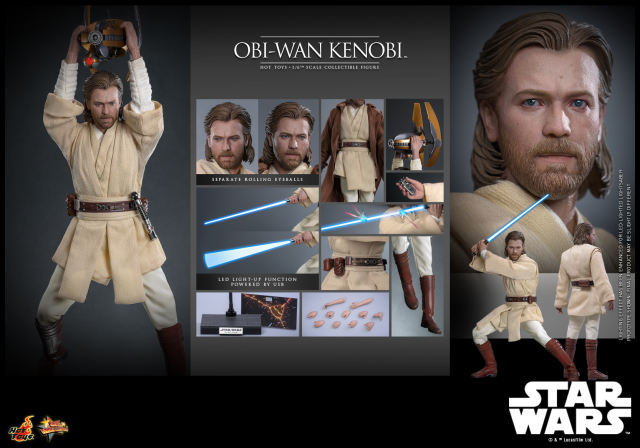Hot Toys 1/6 MMS808 - Star Wars: Attack Of The Clones - Obi-Wan Kenobi PRE-ORDER