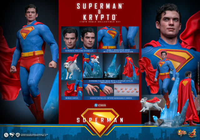 Hot Toys 1/6 MMS812 - Superman - 1/6th scale Superman & Krypto Collectible Set PRE-ORDER