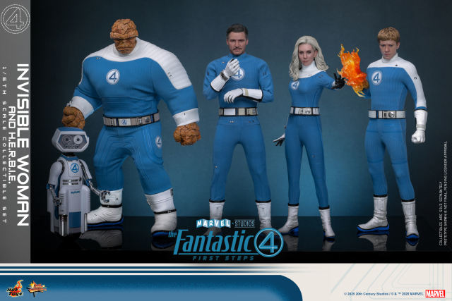 Hot Toys 1/6 MMS824 - The Fantastic Four: First Steps - Invisible Woman and H.E.R.B.I.E. PRE-ORDER