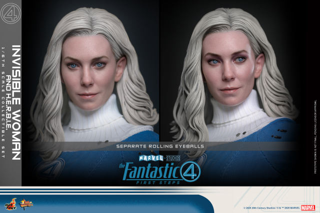 Hot Toys 1/6 MMS824 - The Fantastic Four: First Steps - Invisible Woman and H.E.R.B.I.E. PRE-ORDER