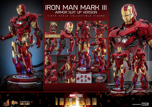 Hot Toys 1/6 MMS825D72 - Iron Man - Iron Man Mark III (Armor Suit Up Version) PRE-ORDER