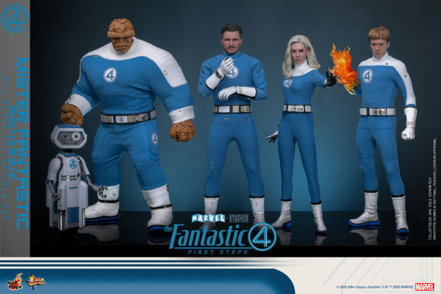 Hot Toys 1/6 MMS822 - The Fantastic Four: First Steps - Mister Fantastic and H.E.R.B.I.E. PRE-ORDER