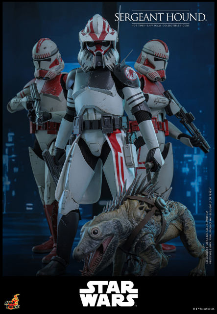Hot Toys 1/6 TMS167 - Star Wars: The Clone Wars - Sergeant Hound PRE-ORDER