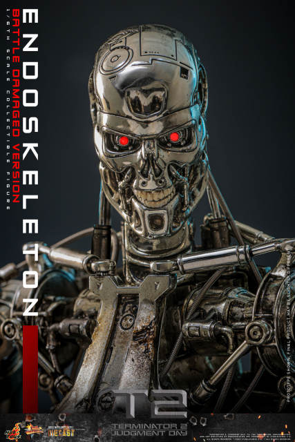 Hot Toys 1/6 MMS840D77 - Terminator 2: Judgment Day - Endoskeleton (Battle Damaged Version) PRE-ORDER