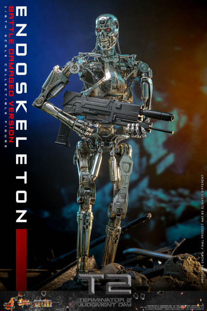 Hot Toys 1/6 MMS840D77 - Terminator 2: Judgment Day - Endoskeleton (Battle Damaged Version) PRE-ORDER