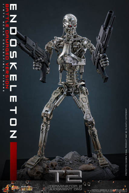 Hot Toys 1/6 MMS840D77 - Terminator 2: Judgment Day - Endoskeleton (Battle Damaged Version) PRE-ORDER