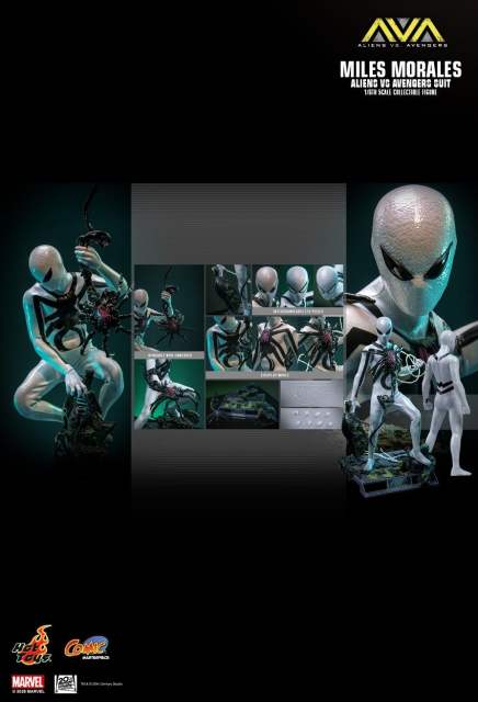 Hot Toys 1/6 CMS027 ALIENS VS. AVENGERS MILES MORALES (ALIENS VS. AVENGERS SUIT) EXCLUSIVE